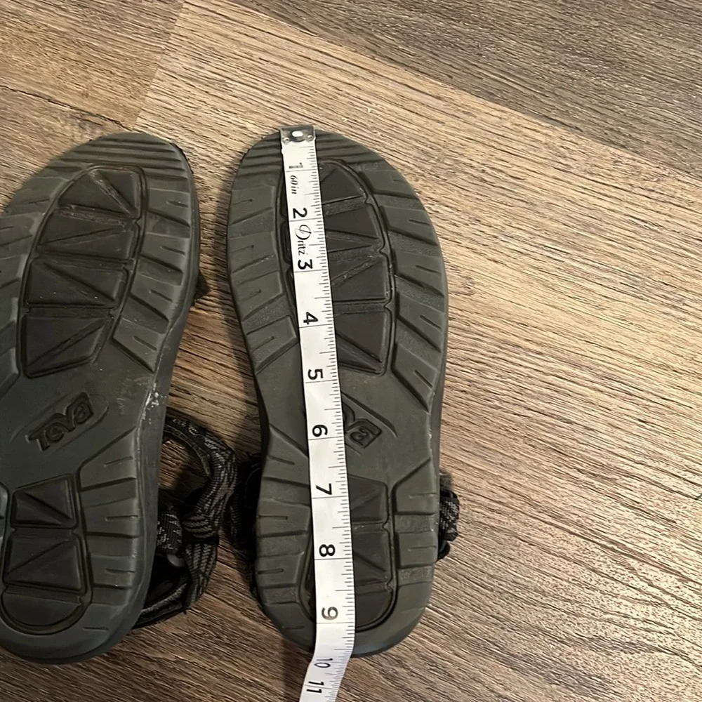 Teva Black and Gray Strapped Sandals Size 7